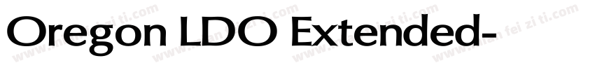 Oregon LDO Extended字体转换